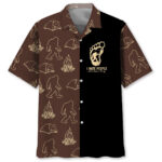 Bigfoot I Drink Coffee I Hate People Hawaiian Shirt