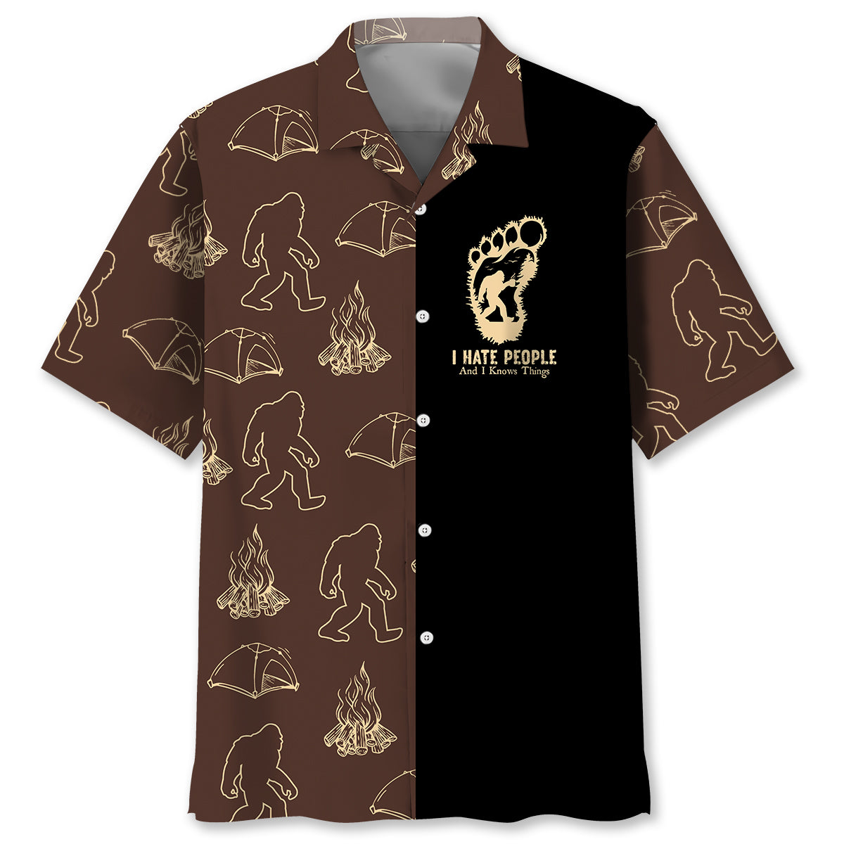 Bigfoot I Drink Coffee I Hate People Hawaiian Shirt Bigfoot I Drink Coffee I Hate People Hawaiian Shirt