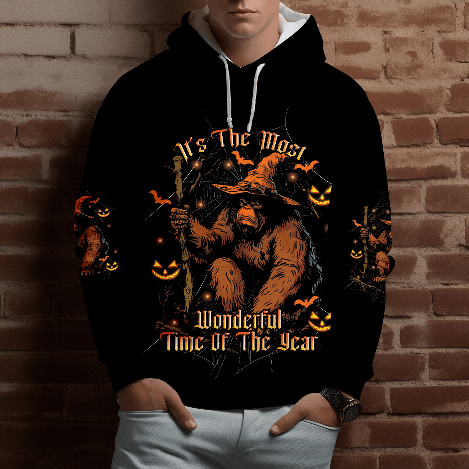 Bigfoot Most Wanderful Time Hawaiian Shirt Bigfoot Most Wanderful Time Hawaiian Shirt - Image 9