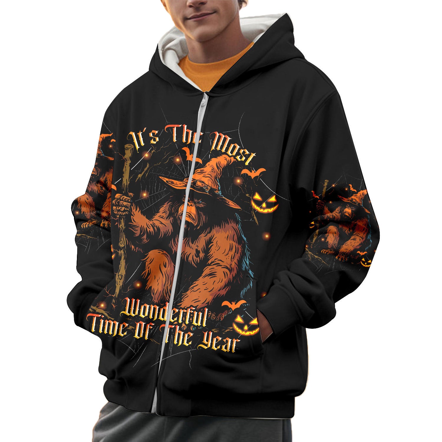 Bigfoot Most Wanderful Time Hawaiian Shirt Bigfoot Most Wanderful Time Hawaiian Shirt - Image 3
