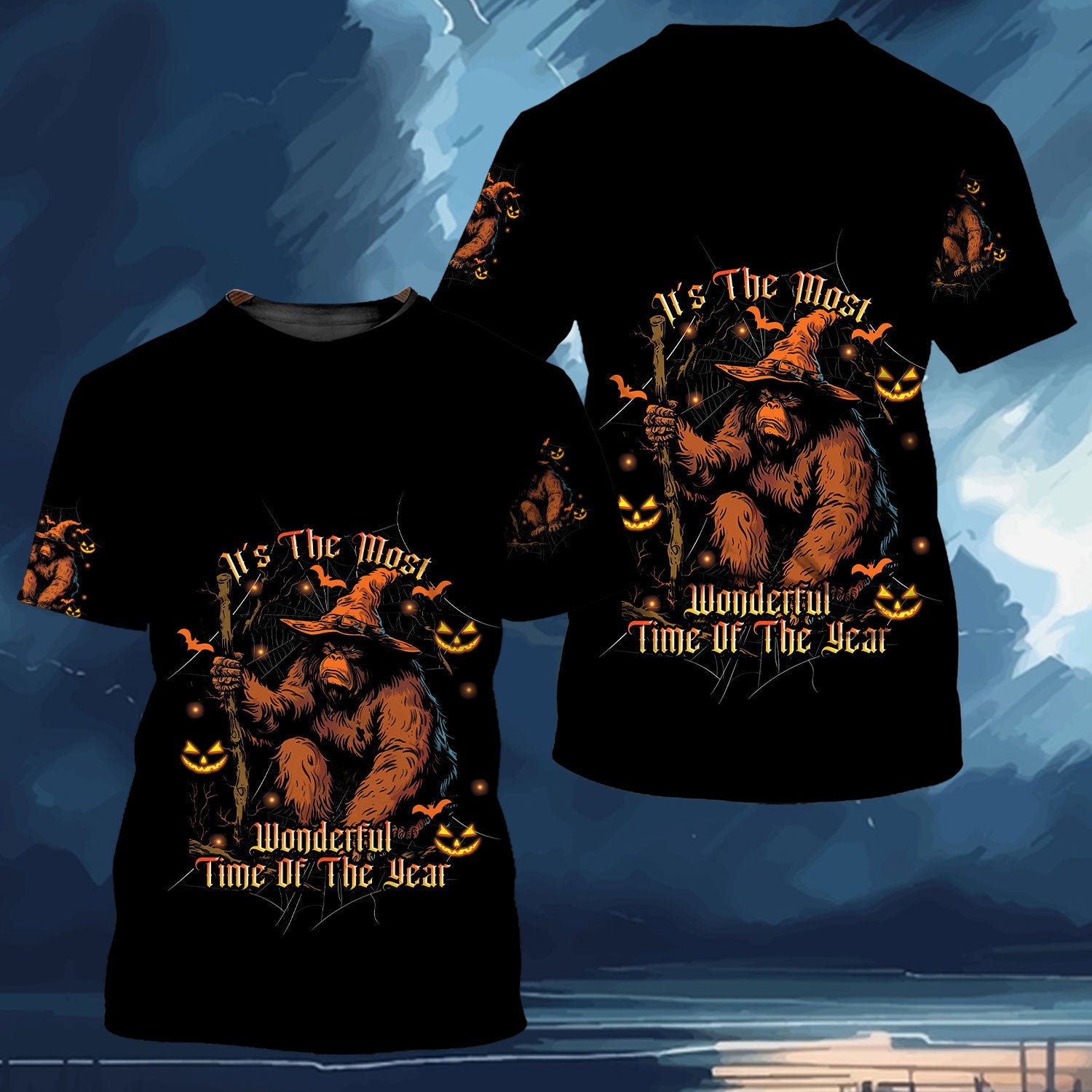 Bigfoot Most Wanderful Time Hawaiian Shirt Bigfoot Most Wanderful Time Hawaiian Shirt - Image 13