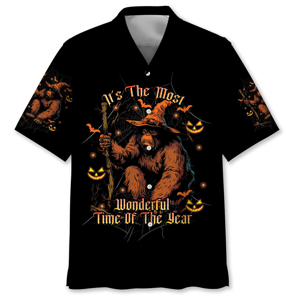 Bigfoot Most Wanderful Time Hawaiian Shirt Bigfoot Most Wanderful Time Hawaiian Shirt - Image 4