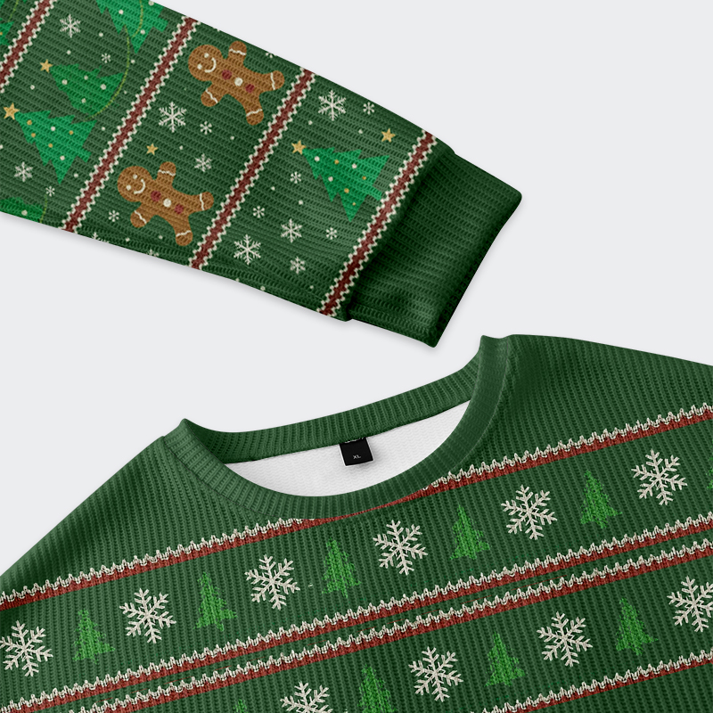 You Must Accept The Frog Sweatshirt Close-up detail of the 'You Must Accept the Frog' sweatshirt design, highlighting the cute frog and Christmas elements.