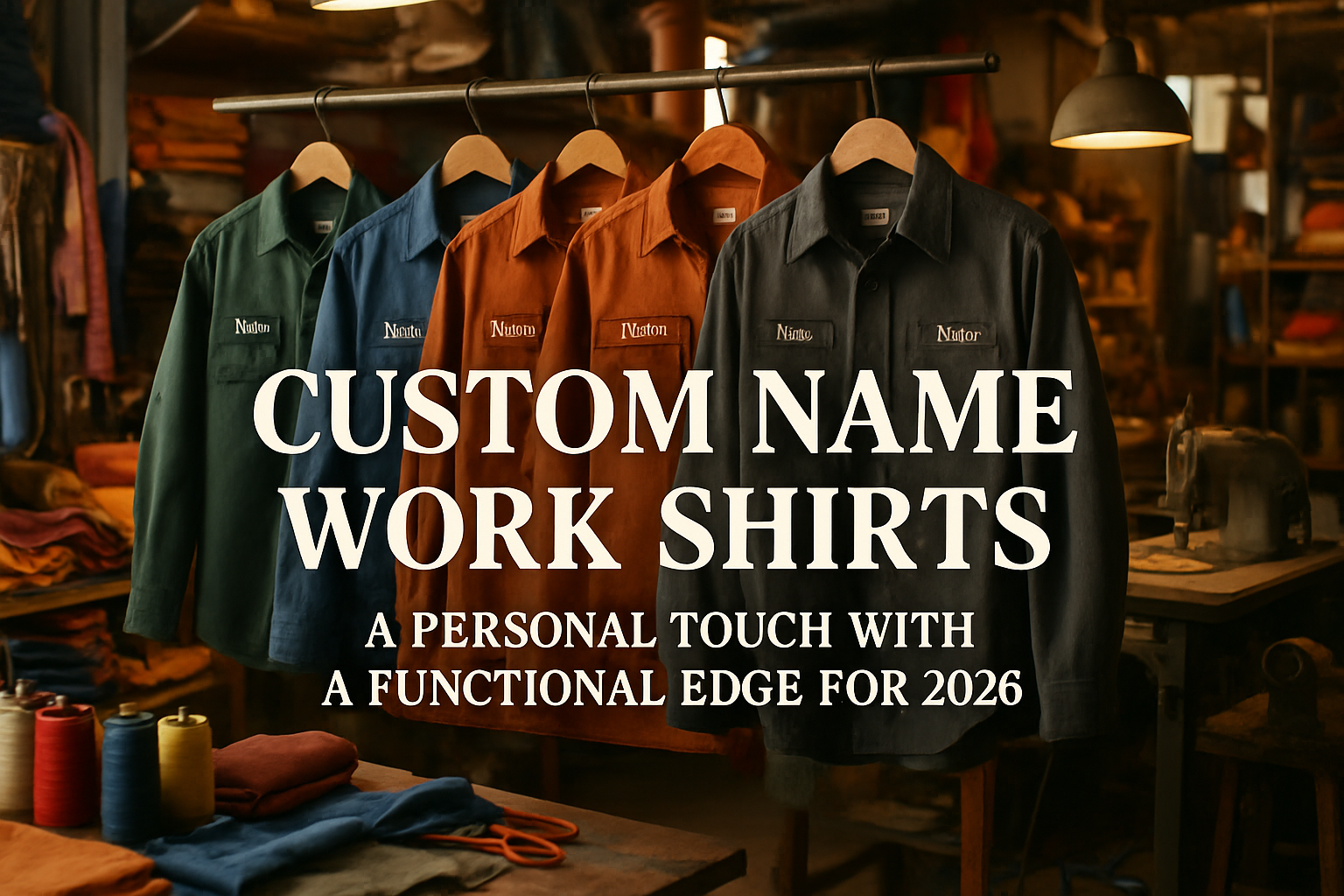 Custom Name Work Shirts